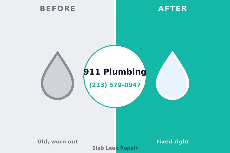 Before and after: plumbing repair Chelsea, OK